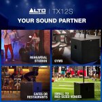 products alto tx12s 900 watt 12 inch subwoofer with dsp enhanced powered pa speaker a157707