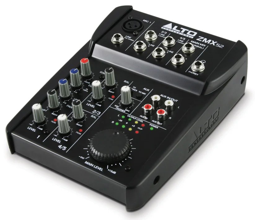 ALTO ZMX52 5 Channel Compact Mixer