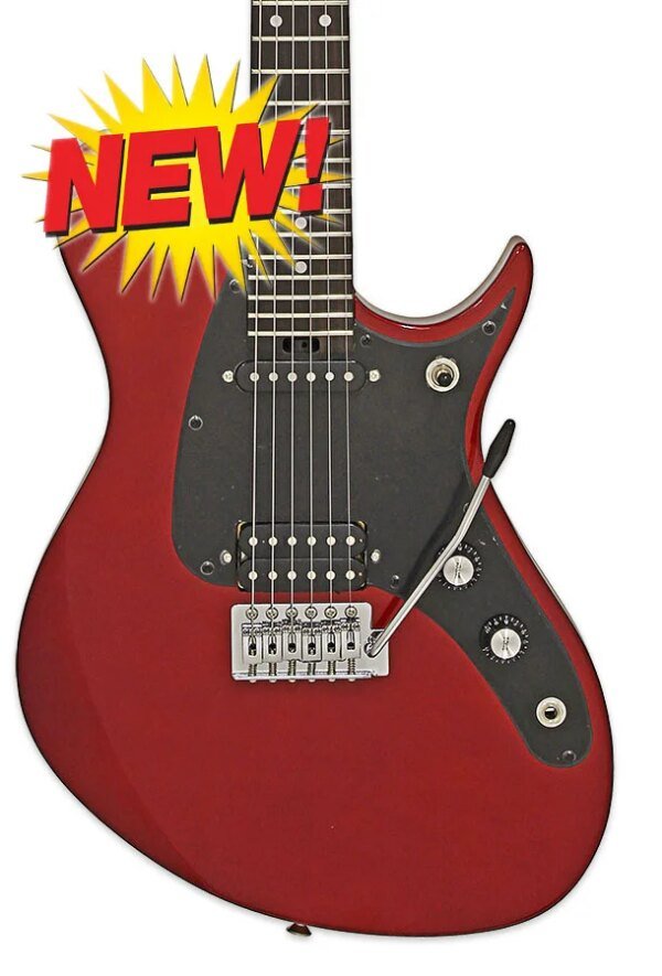 Aria Pro II Jet II CA Electric Guitar, Candy Apple Red