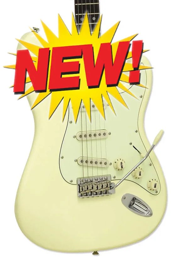 Aria Pro II STG 62 Modern Classics Electric Guitar, Vintage White