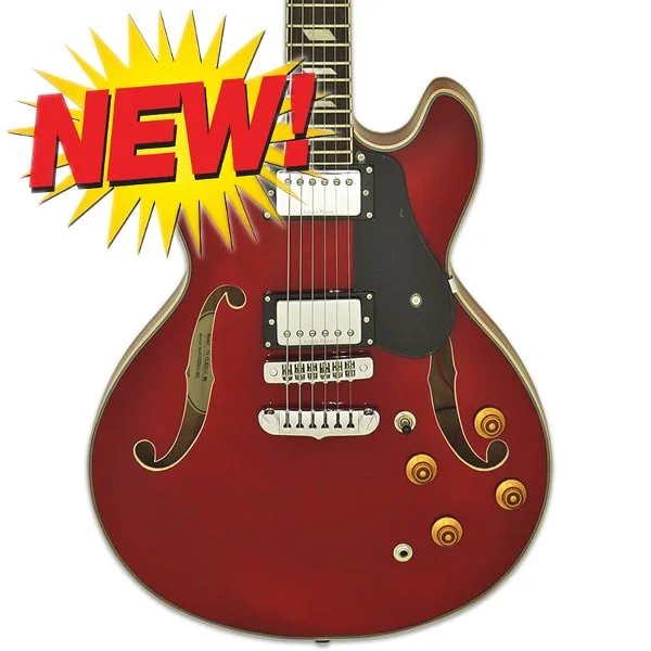 products aria pro ii ta classic semi hollow electric guitar in wine red 7786