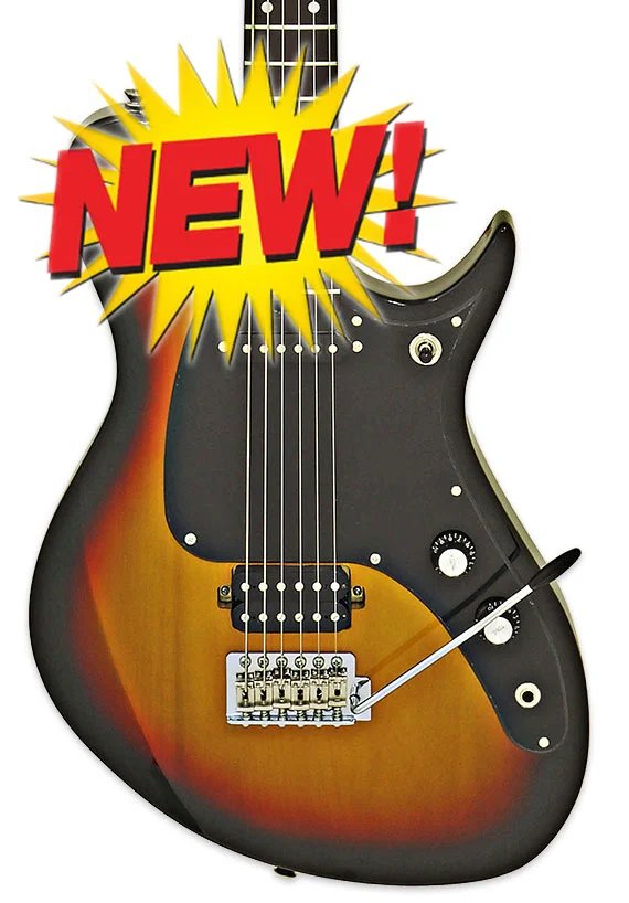 Aria Pro Jet B'Tone Baritone Electric Guitar, 3 Tone Sunbust