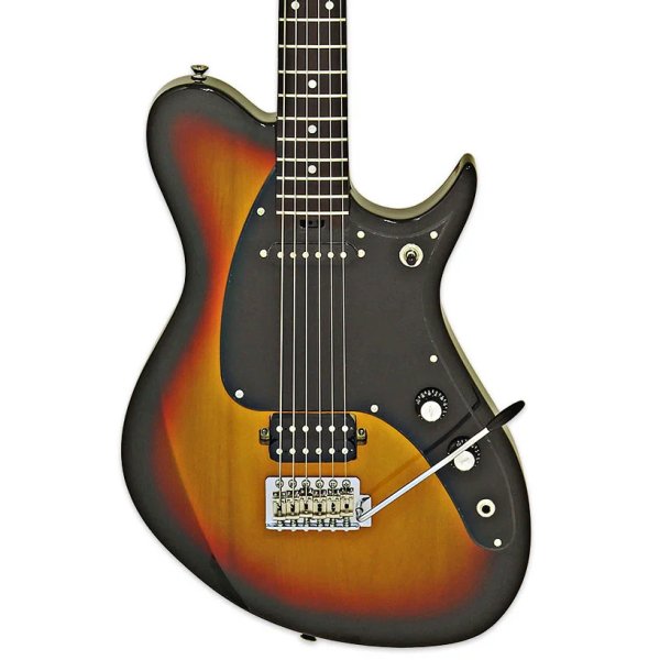 products aria pro jet b tone baritone electric guitar 3 tone sunbust a151873