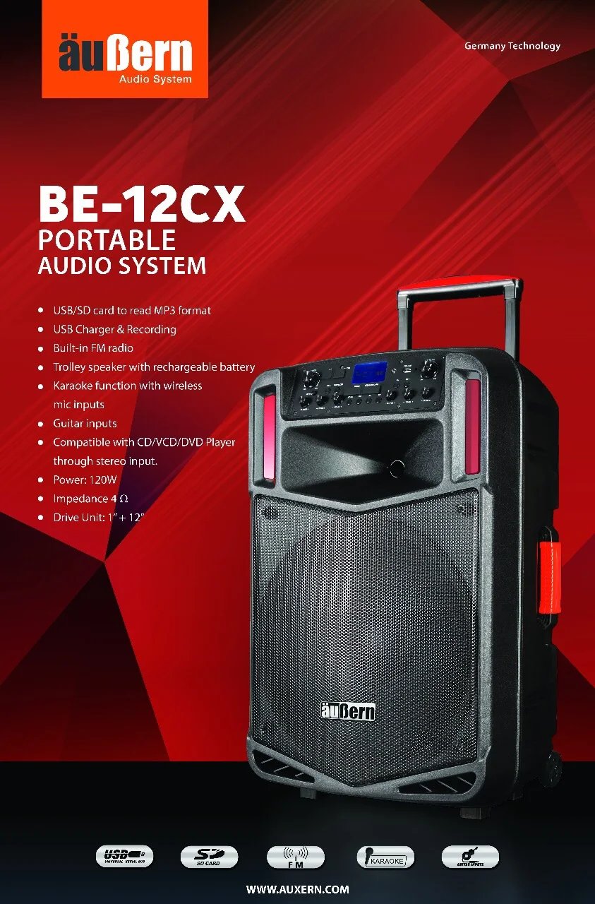 Aubern BE12CX Portable Amplifier Wireless