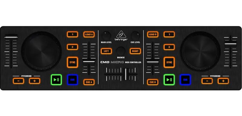 Behringer CMD MICRO 2-deck DJ MIDI Controller