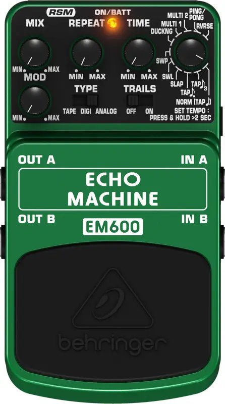 Behringer EM600 Echo Machine Echo Modeling Effects Pedal