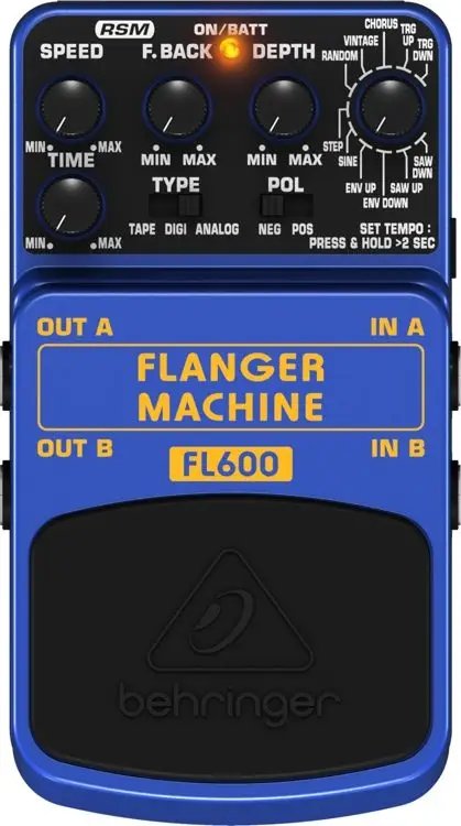 Behringer FL600 Flanger Machine Guitar Effects Pedal