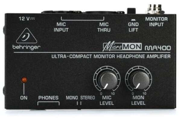 Behringer MA400 MicroMON Monitor Headphone Amplifier