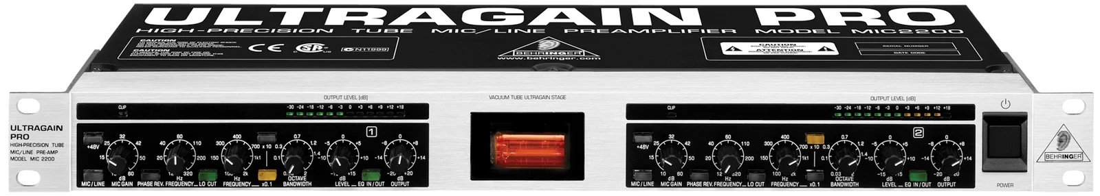 Behringer MIC2200 V2 Audiophile Vacuum Tube Microphone/Line Preamplifier