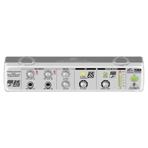 Behringer MIX800 Ultra-Compact Karaoke Processor with Voice Canceller and Echo/Reverb Effects