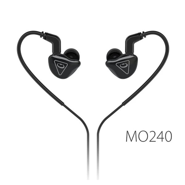 Behringer MO240 Studio Monitoring Earphones with Dual Hybrid Drivers