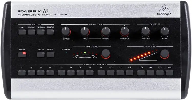 Behringer P16-M 16-channel Digital Personal Mixer