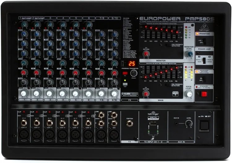 Behringer PMP580S 500W Powered Mixer