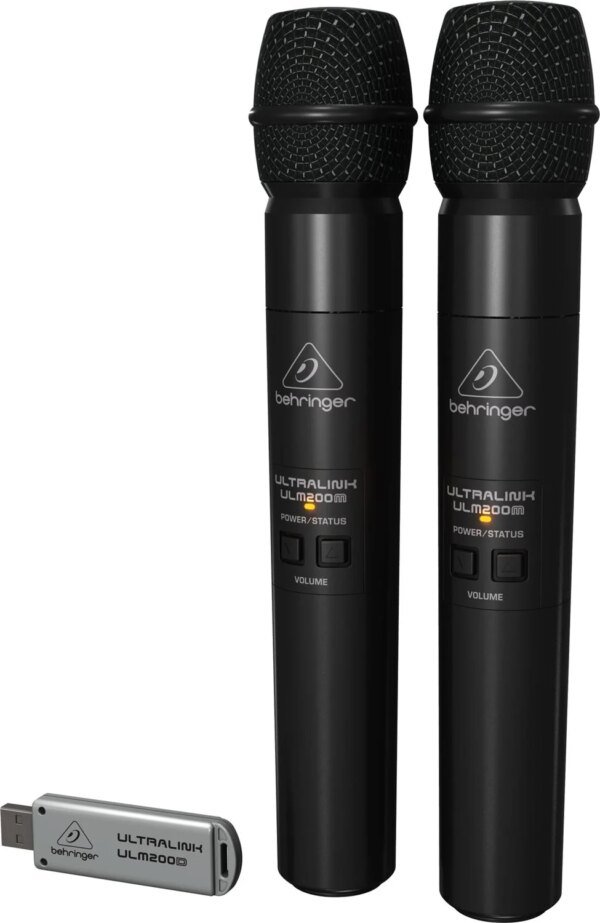 Behringer ULM202 USB 2.4 GHz Dual Wireless Microphone System