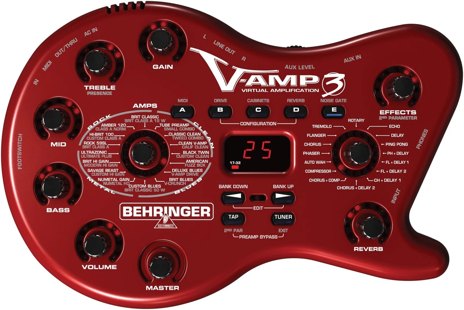 Behringer V-Amp 3 Guitar Multi-Effects Processor