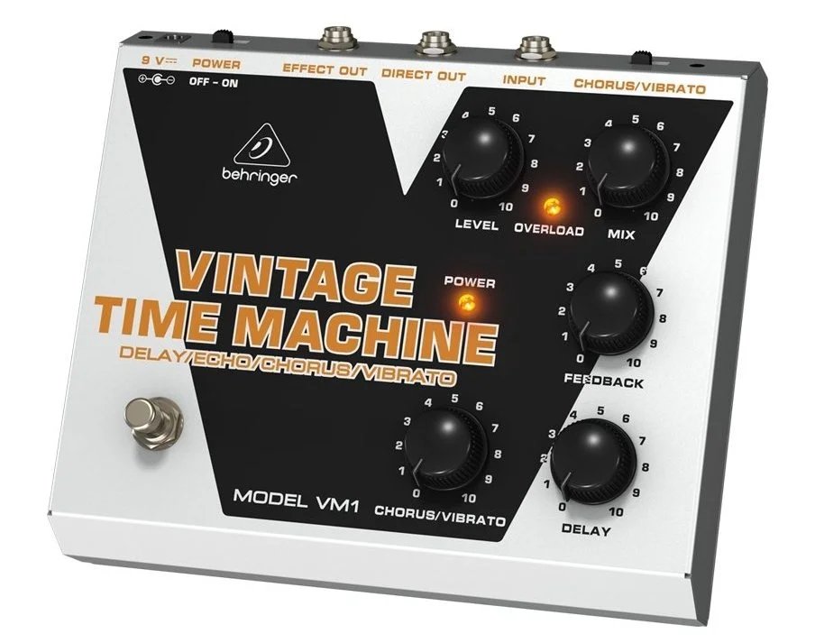 Behringer Vintage Time Machine VM1 Analog Delay/Echo/Chorus/Vibrato Effects Pedal