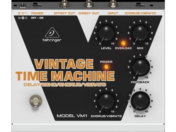 Behringer Vintage Time Machine VM1 Analog Delay/Echo/Chorus/Vibrato Effects Pedal