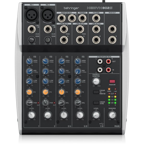 Behringer Xenyx 802S 8 Input Analog Mixer