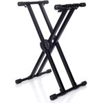 products bespeco ks22 professional double braced keyboard stand a131716
