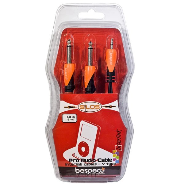 products bespeco slymsj180 interlink stereo jack cable 1 8 m a80163