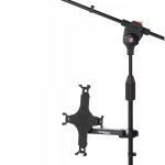 products bespeco tab100 tablet stand with microphone stand attachment a131735