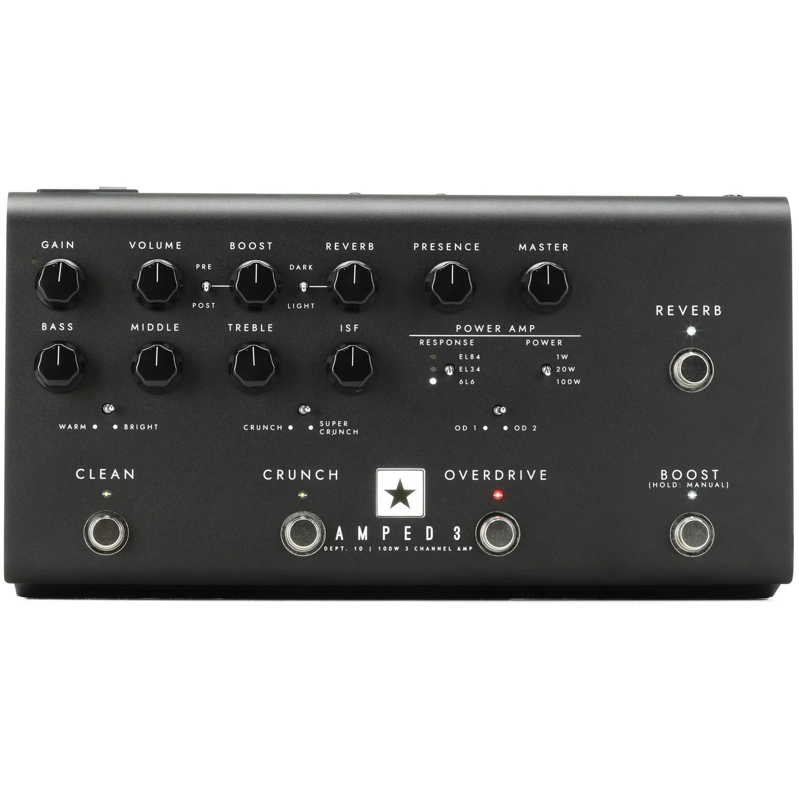 Blackstar AMPED 3 Dept. 10 100 watt Guitar Amplifier Pedal