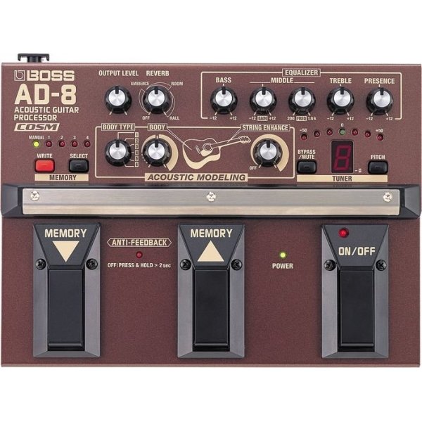 Boss AD8 Acoustic Guitar Multi Effects Pedal
