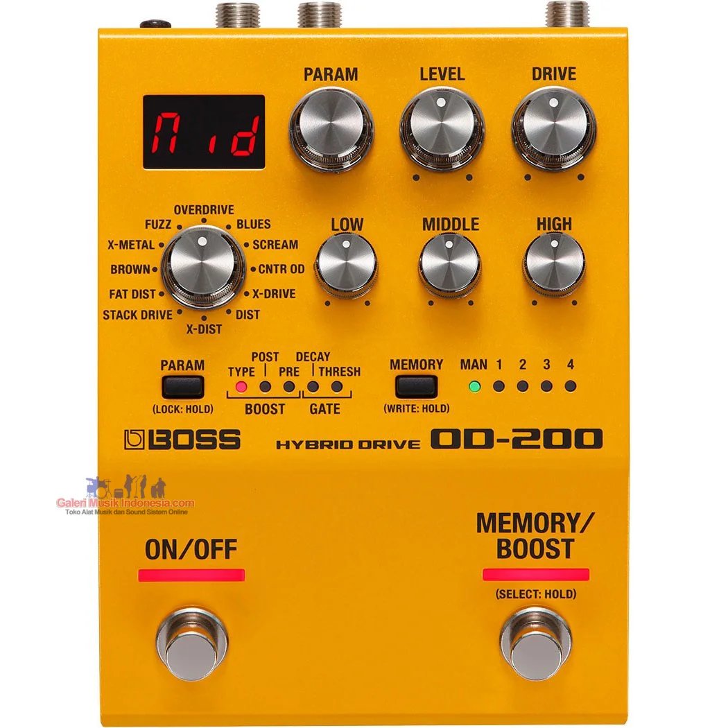 Boss OD 200 Hybrid Drive Effects Pedal