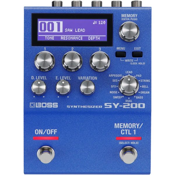 Boss SY 200 Guitar Synthesizer Pedal