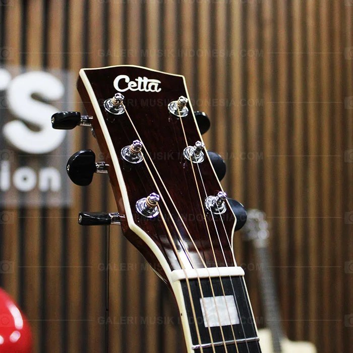 Cetta DR32SE NTB Acoustic Electric Guitar, Natural Vintage Burst Satin