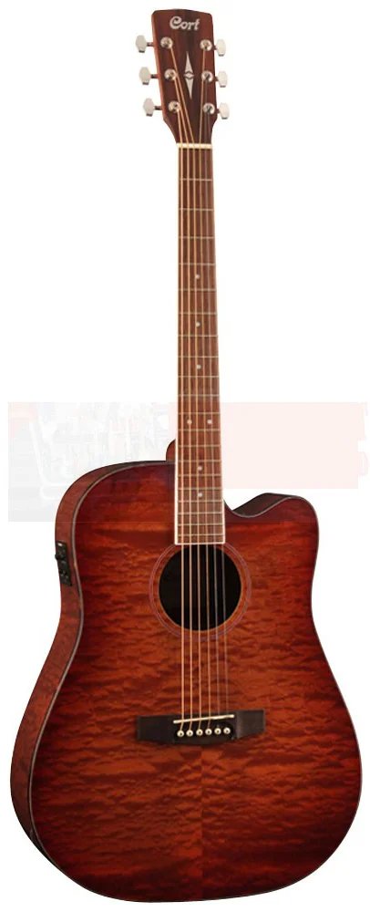 Cort AD 890 MBCF NAT W/EQ Acoustic Electric Guitar (with Bag)