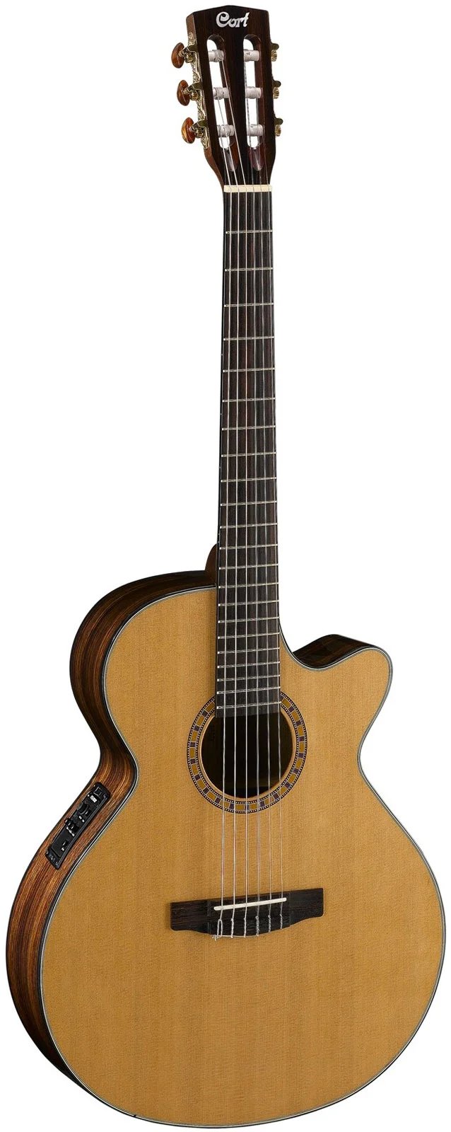 Cort CEC 7 NAT W/EQ Acoustic Electric Guitar tanpa BAG