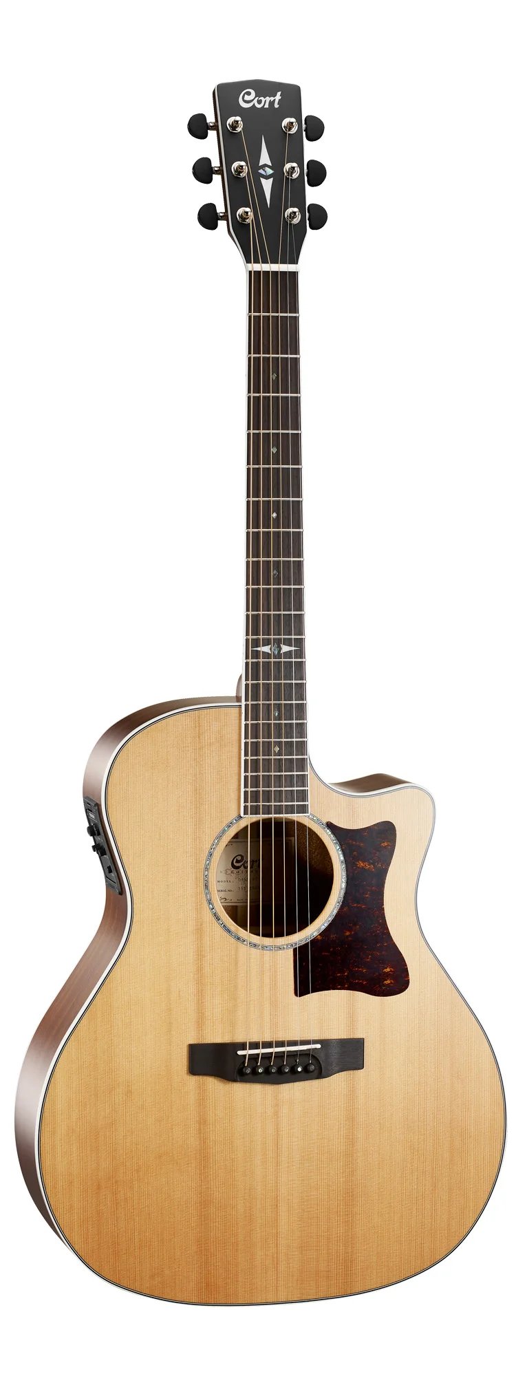 Cort GA 5 F BW NS with EQ Acoustic Electric Guitar tanpa Bag