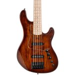 products cort gb fusion 5 abb 5 string electric bass with bag antique brown burst 8816