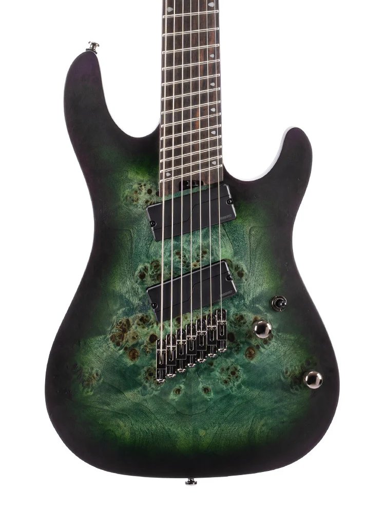 Cort KX507MS SDG (Opened) 7 String Electric Guitar, Stardust Green