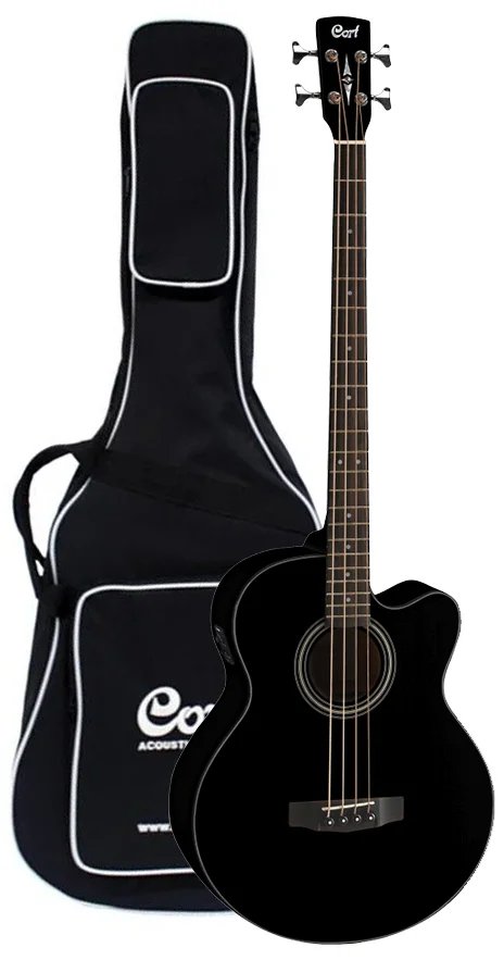 Cort SJB5F Acoustic Bass Guitar (with Bag)