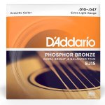 products d addario ej15 phosphor bronze extra light acoustic guitar strings a147324