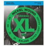 D Addario EXL220 Nickel 40-95 Wound Super Light Electric Bass String, Long Scale