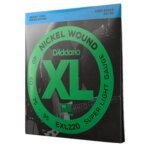 D Addario EXL220 Nickel 40-95 Wound Super Light Electric Bass String, Long Scale