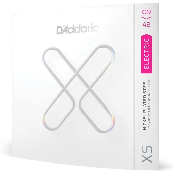 D Addario XSE0942 XS Nickel Plated Steel Coated Electric Guitar Strings, 009-.042 Super Light