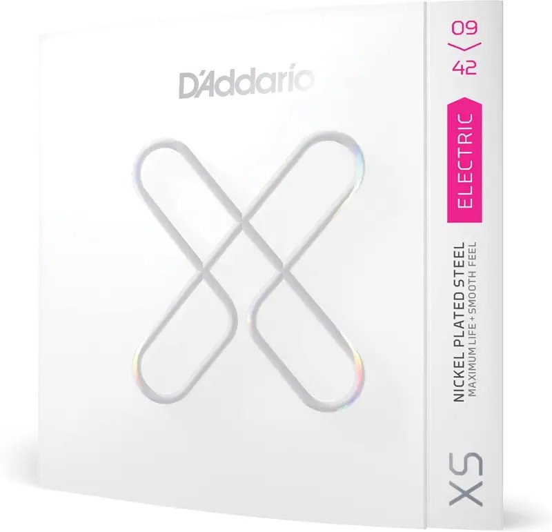 D Addario XSE0942 XS Nickel Plated Steel Coated Electric Guitar Strings, 009-.042 Super Light