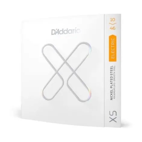 D Addario XSE1046 XS Nickel Plated Steel Coated Electric Guitar Strings, 010-.046 Regular Light