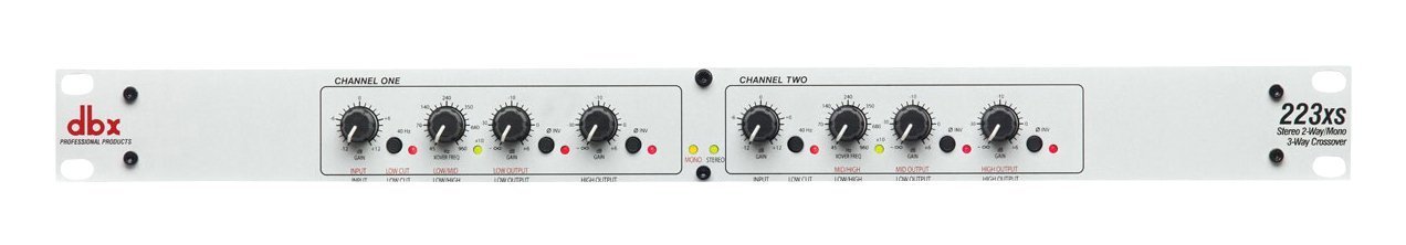 dbx 223XS Crossover, Stereo 2 Way and Mono 3 Way 