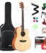 products donner dag 1ce electric acoustic guitar cutaway bundle with bag strap tuner string a151521