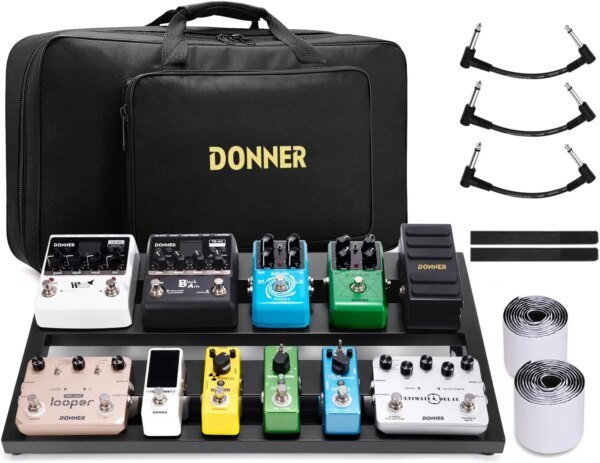 Donner DB 3 Portable Alumunium Pedalboard for Guitar Effects with Bag