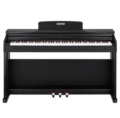Donner DDP 100 Digital Piano, 88 Key Weighted Action with Stand, Power Adapter, Triple Pedals