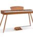 products donner ddp 80 wooden style 88 key weighted digital piano with stand and 3 pedal a151524