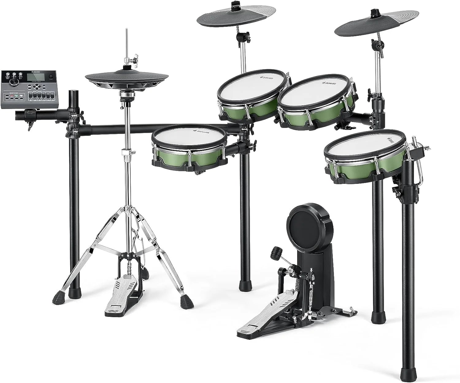 Donner DED 500 PRO Electronic Drum Set with Mesh Heads, and Moving HiHat