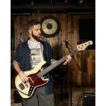 products donner djb 510b 4 strings standard bass jb style beginner kit white with gig bag guitar strap a166692