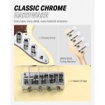 products donner djb 510b 4 strings standard bass jb style beginner kit white with gig bag guitar strap a166693